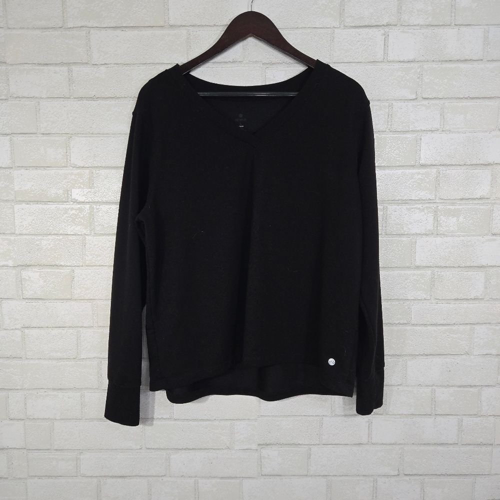Apana black long sleeve top